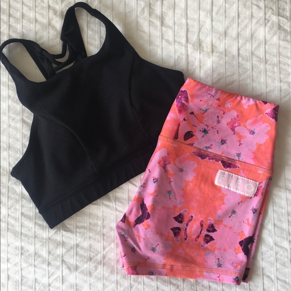High rise Fleo shorts size small